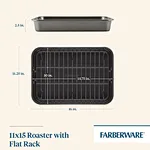 Heavy-duty steel roaster pan
